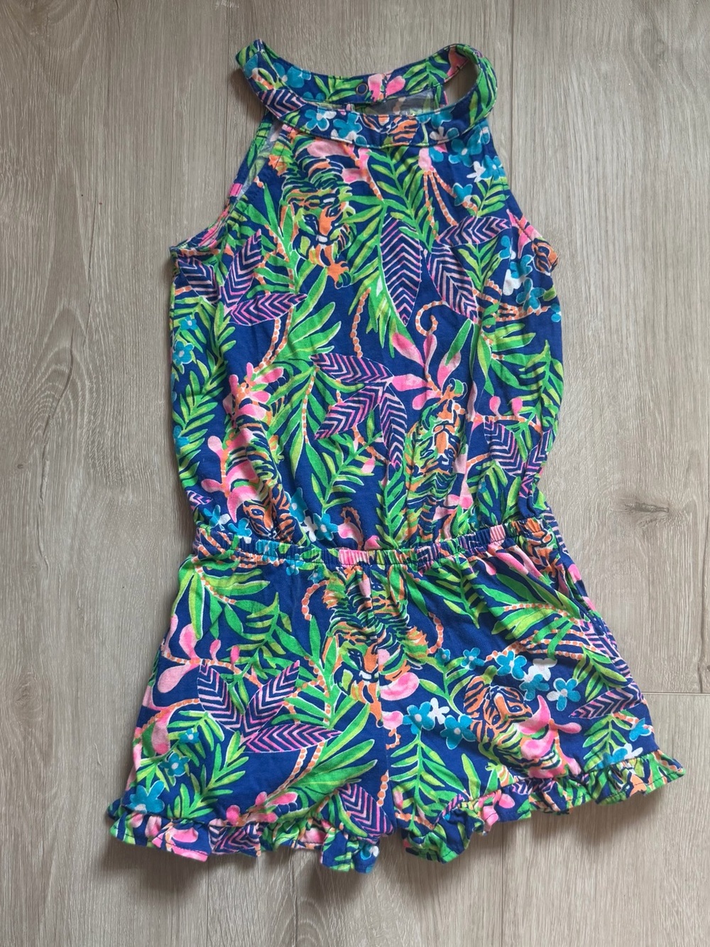 Lilly Pulitzer Girls Brienne Romper in How You Like Me Prowl